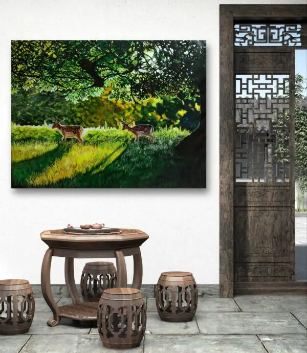 The Grazers Natural Art Painting