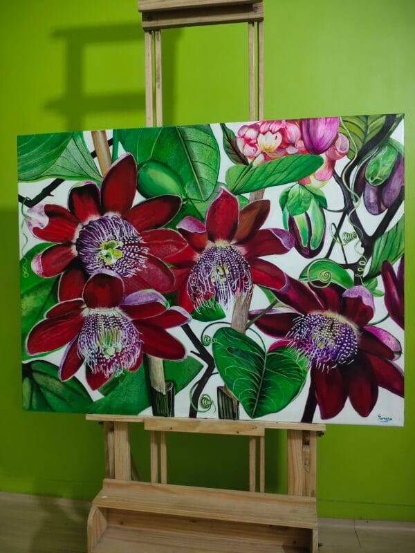 Rare Passion-Passion Flower Botanical Painting - Image 5