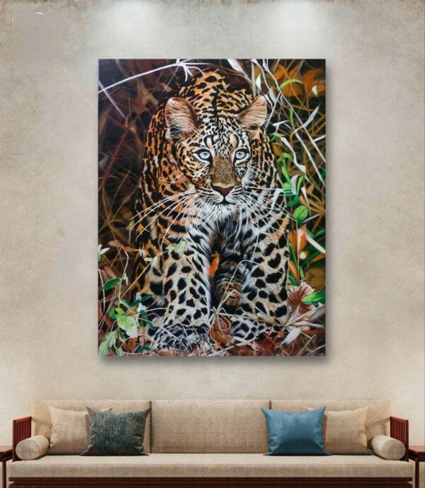 The Loner – Original Leopard Painting - Image 2