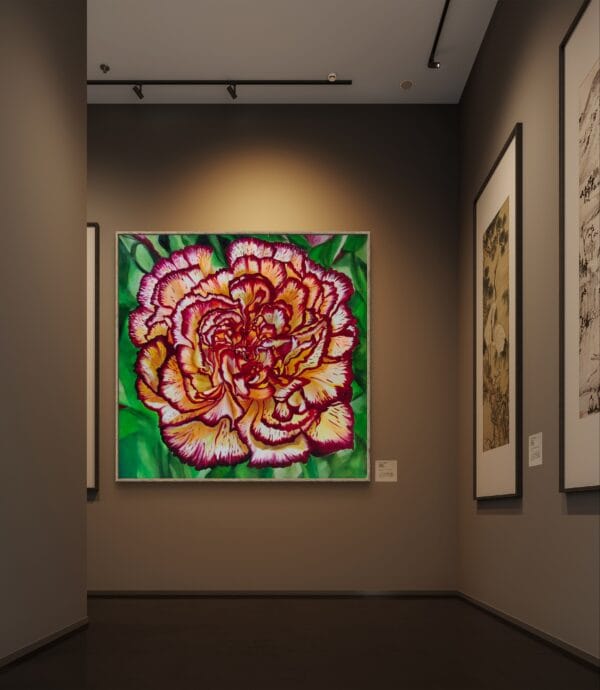 Solar Flare - Original yellow carnation Painting - Image 3