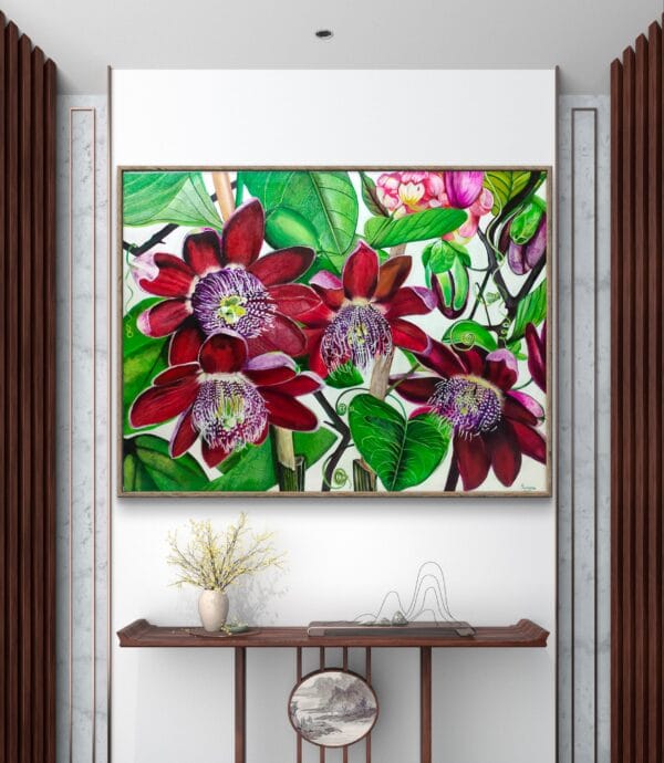 Rare Passion-Passion Flower Botanical Painting - Image 8