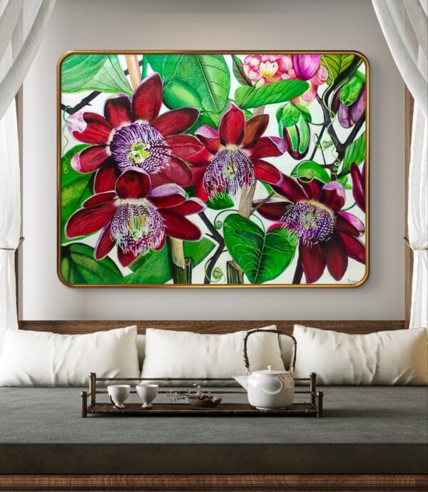 Rare Passion-Passion Flower Botanical Painting - Image 6