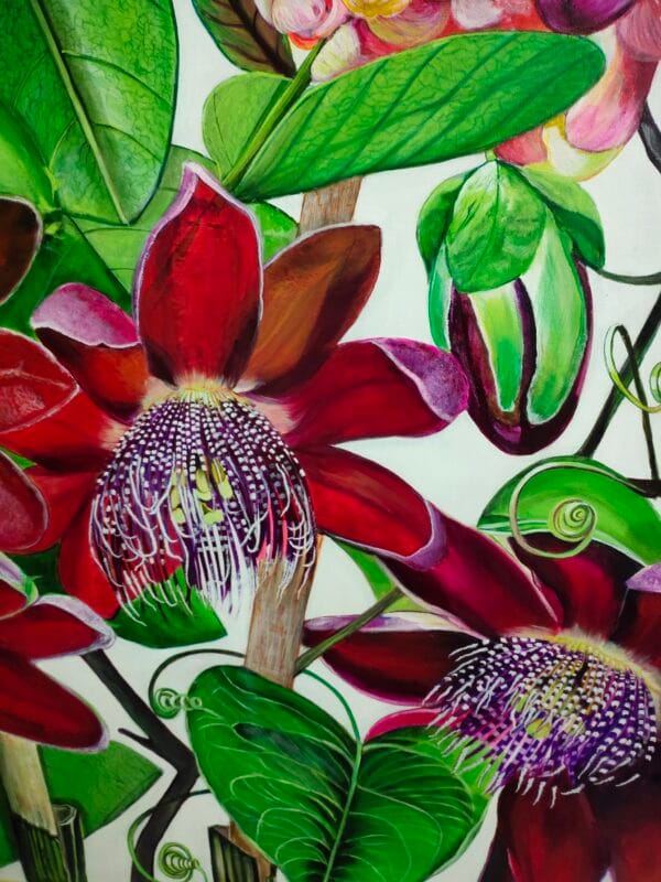 Rare Passion-Passion Flower Botanical Painting - Image 7