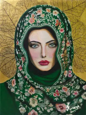 Desert Rose Feminine Artwork