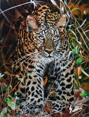 The Loner – Original Leopard Painting